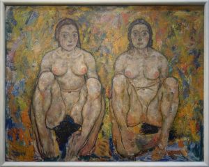 Hockendes Frauenpaar (unvollendet) / Two Squatting Women (unfinished)
