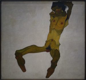 Sitzender Mannerakt (Seibstdarstellung) / Seated Male Nude (Self-Portrait)