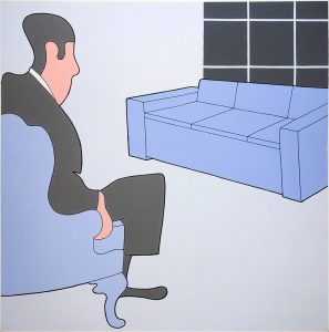 Untitled (Man Regarding Couch)