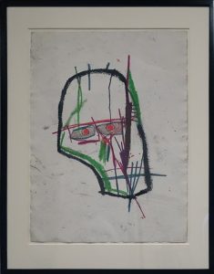 Untitled (Green/Red Skull)